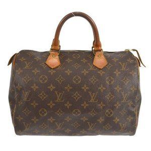 Authentic Louis Vuitton Satchel Bag Speedy 30 Monogram Used LV Handbag Vintage